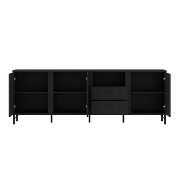 TV komoda LUSAKA černý grafit, šířka 200 cm 2