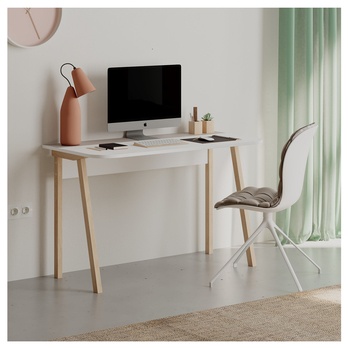 Psací stůl LUTON bílá/mocca 1