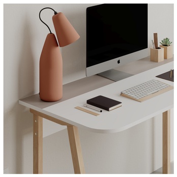 Psací stůl LUTON bílá/mocca 2