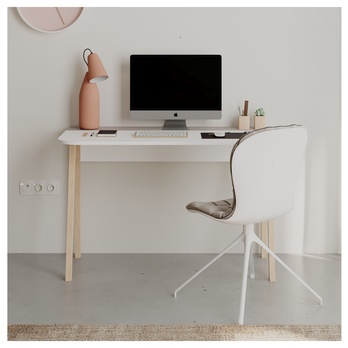 Psací stůl LUTON bílá/mocca 3