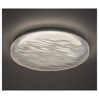 Stropní svítidlo LUVIA bílá/průhledná, průměr 48 cm 2