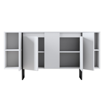 Komoda LUXE bílá/černá 3