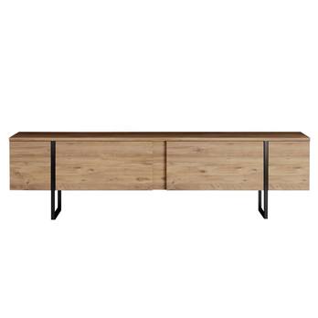 TV komoda LUXE borovice atlantic/černá 3