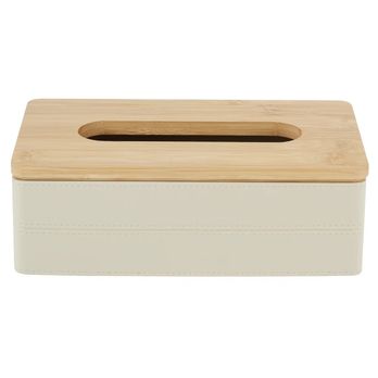 Box na papírové kapesníky LUXE béžová/přírodní 1