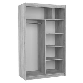 Šatní skříň LYNA čokoládově hnědá 2