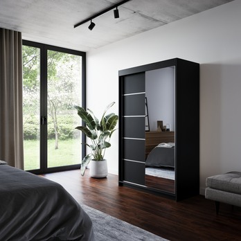 Šatní skříň LYNA černá 1