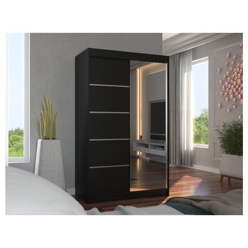 Šatní skříň LYNA černá 4