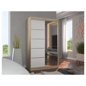 Šatní skříň LYNA dub sonoma/bílá 4