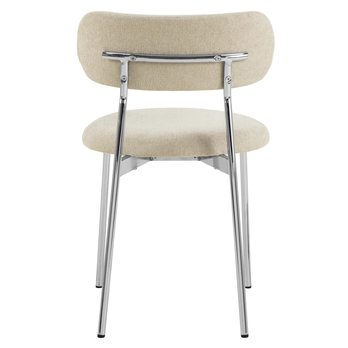 Jídelní židle LYRIC písková/chrom 5