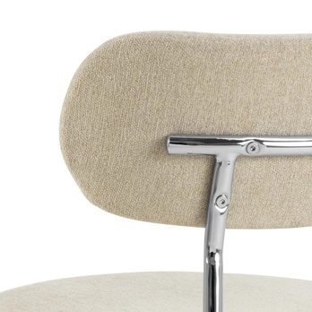 Jídelní židle LYRIC písková/chrom 6