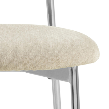 Jídelní židle LYRIC písková/chrom 7