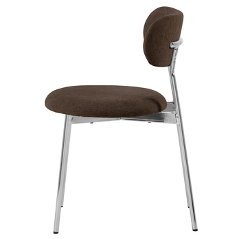 Jídelní židle LYRIC hnědá/chrom 3