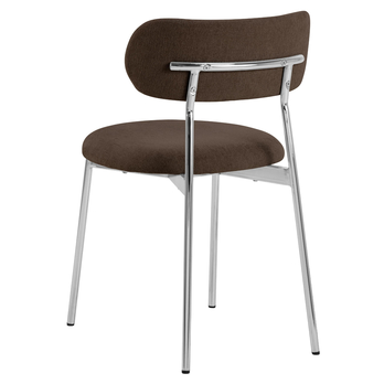 Jídelní židle LYRIC hnědá/chrom 4