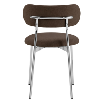 Jídelní židle LYRIC hnědá/chrom 5