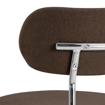 Jídelní židle LYRIC hnědá/chrom 6