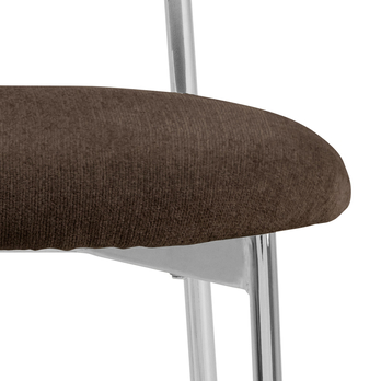 Jídelní židle LYRIC hnědá/chrom 7