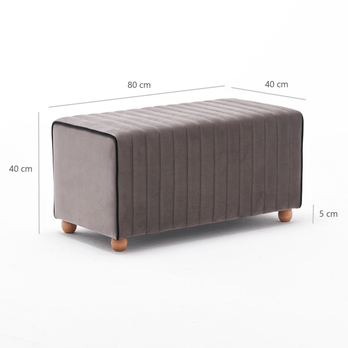 Taburet MABEL hnědá 4