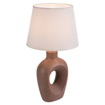 Stolní lampa MADELOR hnědá/béžová 3