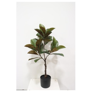 Umělá květina v květináči magnolie MAEVE zelená, výška 95 cm 1