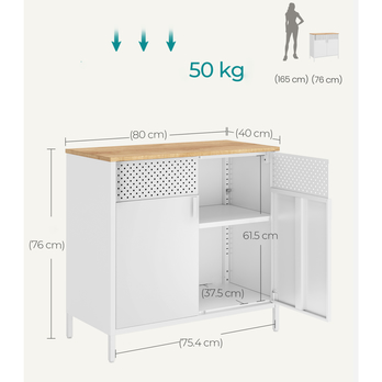 Komoda MAGNETIC 2 bílá 6