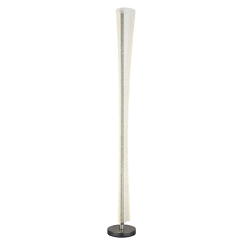Stojací lampa MALINDA antracitová/průhledná 2