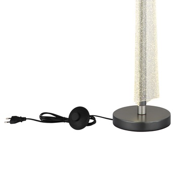 Stojací lampa MALINDA antracitová/průhledná 8