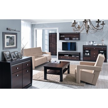 Komoda MALLORCA FR4 ořech tmavý/dub milano 3