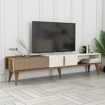 TV komoda  MALOMA 2 ořech/krémová 1