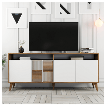 Komoda MALOMA ořech/bílá 3