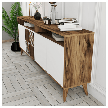 Komoda MALOMA ořech/bílá 4