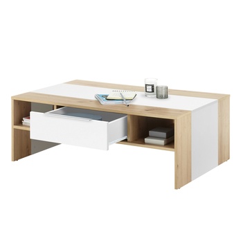 Konferenční stolek MALOU dub/bílá 1