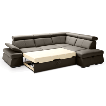 Sedací souprava MALPENSA pravá, hnědá 1