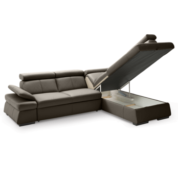 Sedací souprava MALPENSA pravá, hnědá 2