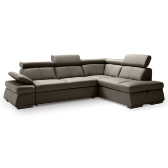 Sedací souprava MALPENSA pravá, hnědá 3