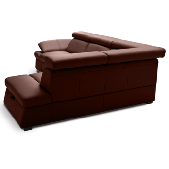 Sedací souprava MALPENSA pravá, tmavě hnědá 4