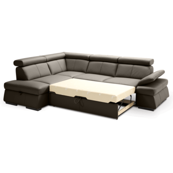 Sedací souprava MALPENSA levá, hnědá 1