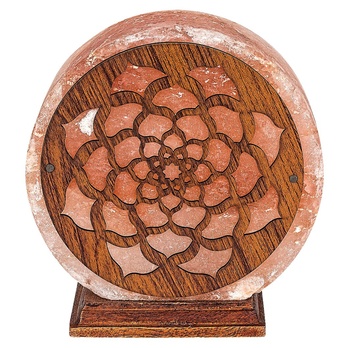 Solná lampa MANDALI oranžová/přírodní 3