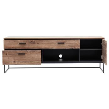 TV stolek MANHATTAN dub havelland cognac/grafit, šířka 175 cm 5