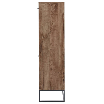 Vitrína MANHATTAN dub havelland cognac/grafit, šířka 110 cm 8