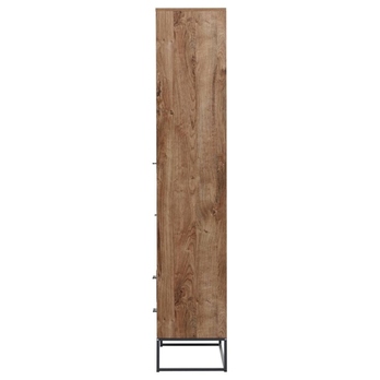 Vitrína MANHATTAN dub havelland cognac/grafit, šířka 79 cm 7