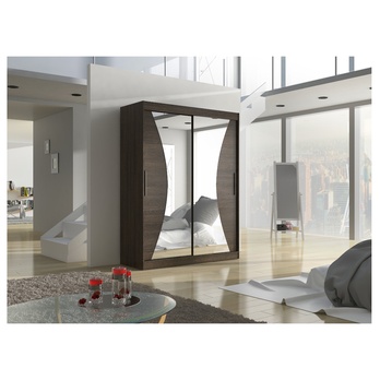 Šatní skříň MANOLI čokoládově hnědá 3