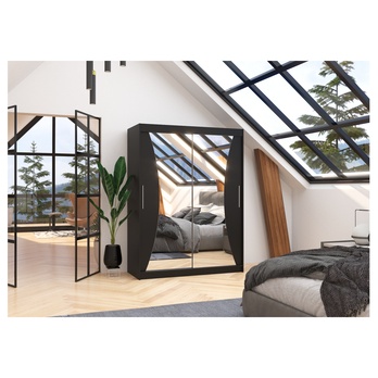 Šatní skříň MANOLI černá 1