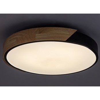 Stropní LED svítidlo MAPLE černá/přírodní 3