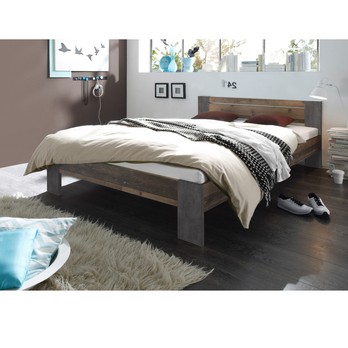 Postel MARA old style/imitace betonu, 160x200 cm 1