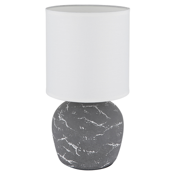 Stolní lampa MARBLE šedá/bílá 2