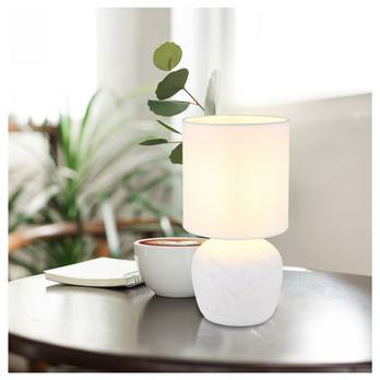 Stolní lampa MARBLE bílá 1