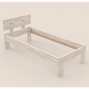 Postel MARIA I buk olej bílá, 80x200 cm 4