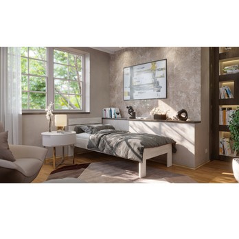 Postel MARIA I buk olej bílý, 100x200 cm 1