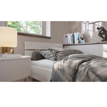 Postel MARIA I buk olej bílý, 100x200 cm 6