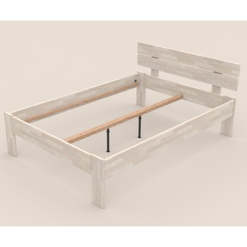 Postel MARIA II buk olej bílá, 140x200cm 2